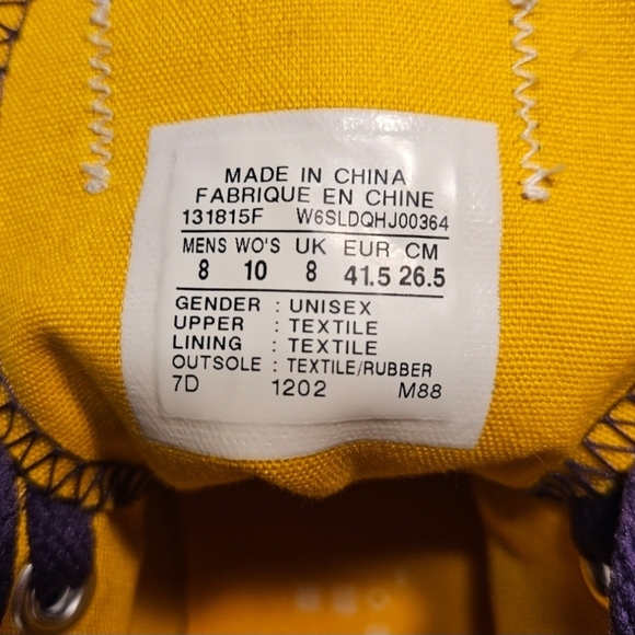 Custom Converse SZ 10 Pop Rock Star Prince Hall of Fame Chuck Taylor Low Tops - Picture 10 of 12